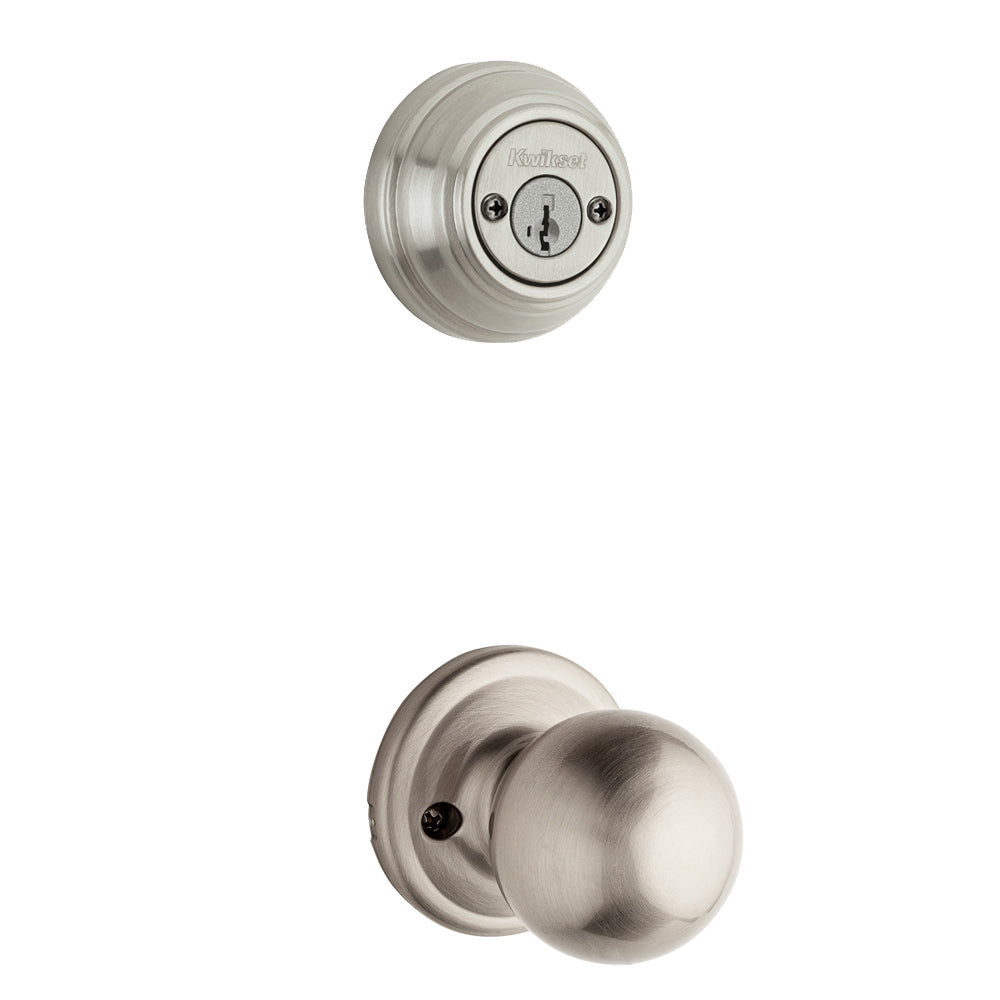 Kwikset 967CA 15GC SMT Circa Knob Inside Trim, Satin Nickel