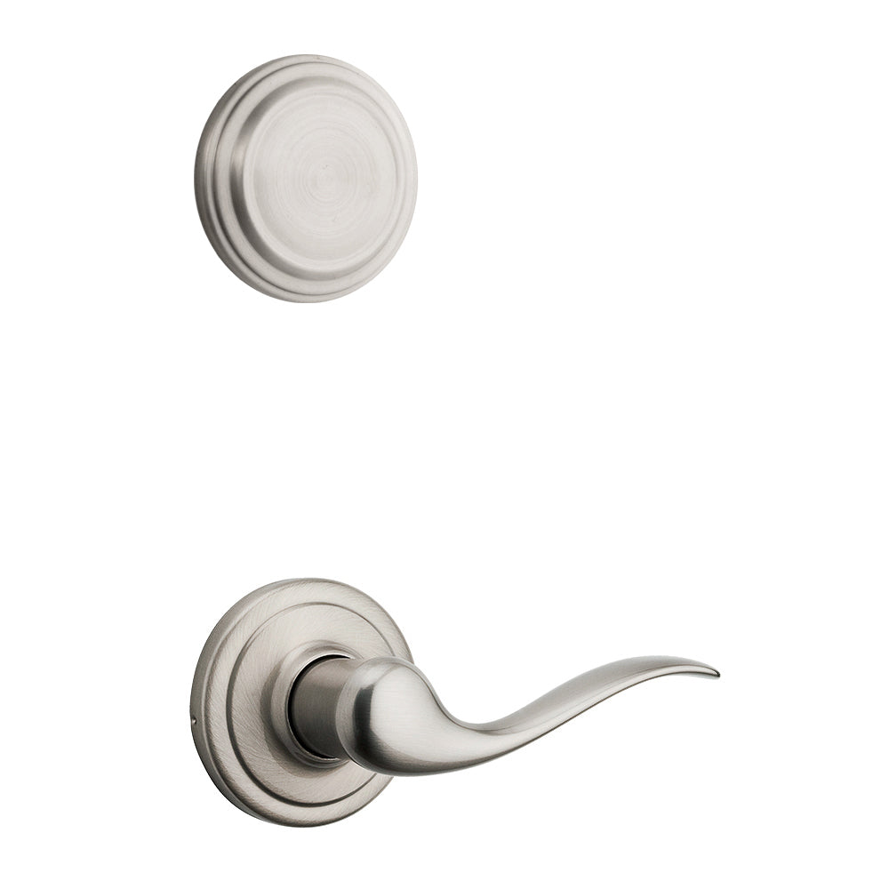 Kwikset 968TNL LH 15 Tustin Dummy Lever, Satin Nickel