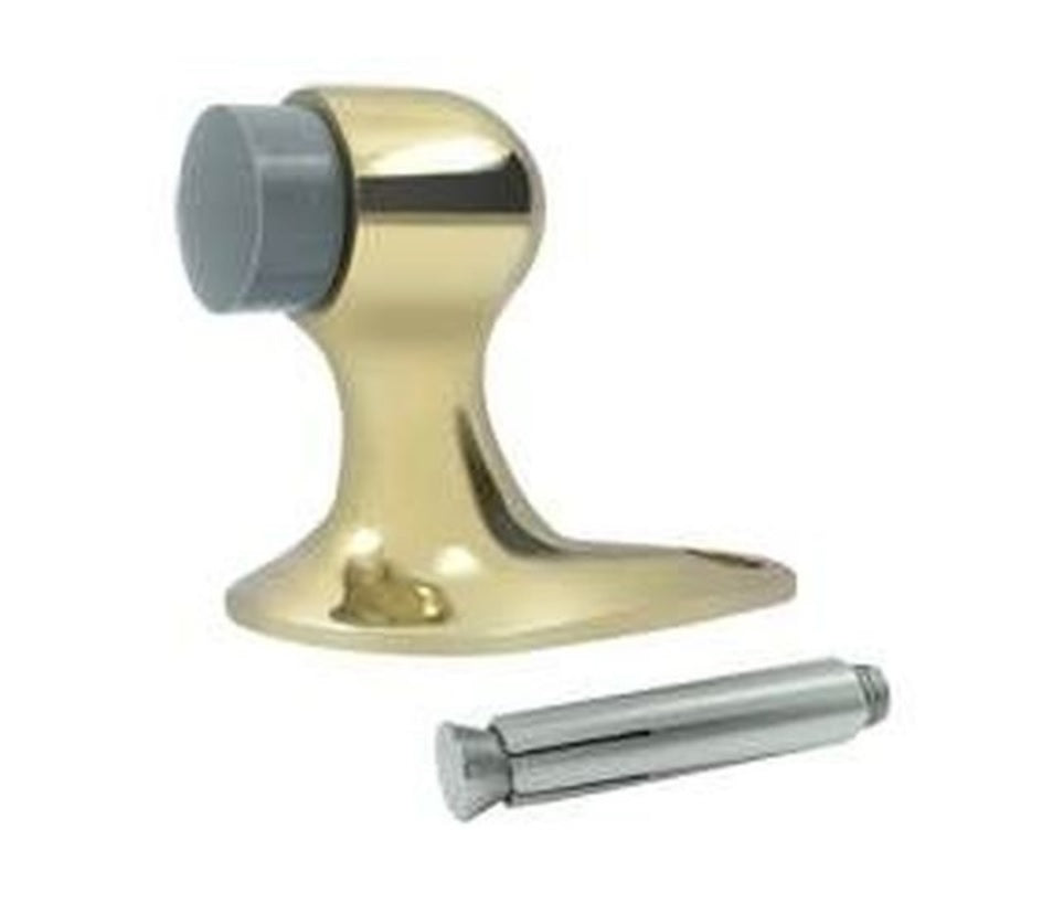 Deltana FDB218U3-UNL Floor Door Bumper, Unlacquered Bright Brass