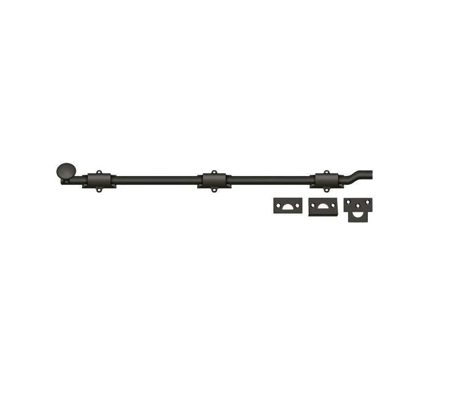Deltana FPG2410B Surface Bolt with Off-Set, 18", Oil Rubbed Bronze