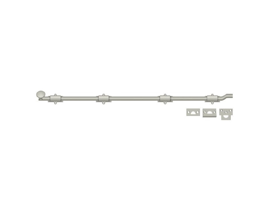 Deltana FPG4215 Surface Bolt with Off-Set, Satin Nickel, 42"