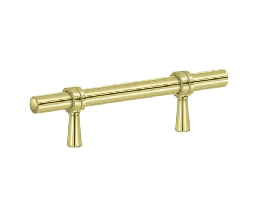Deltana P310U3 Adjustable Pull, Bright Brass