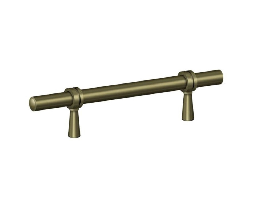Deltana P311U5 Adjustable Pull, Antique Brass