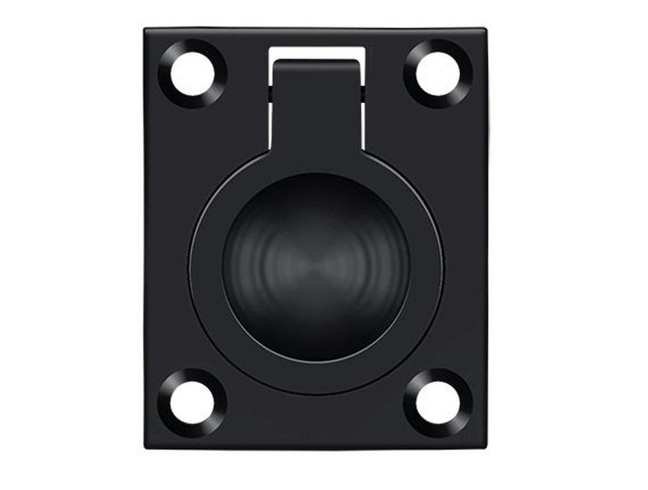 Deltana FRP175U19 Flush Ring Pull, Black