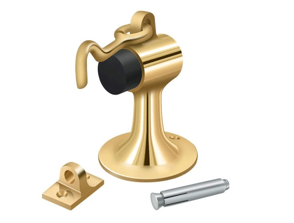 Deltana DSF444CR003 Cement Floor Mount Bumper, Lifetime Brass