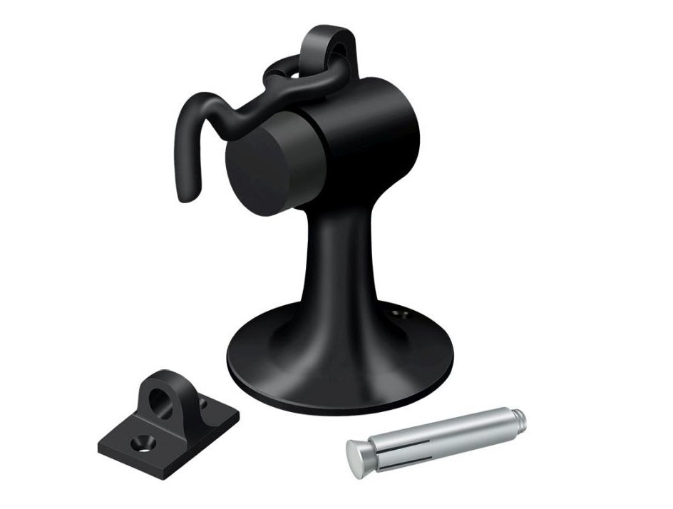 Deltana DSF444U19 Cement Floor Mount Bumper, Black