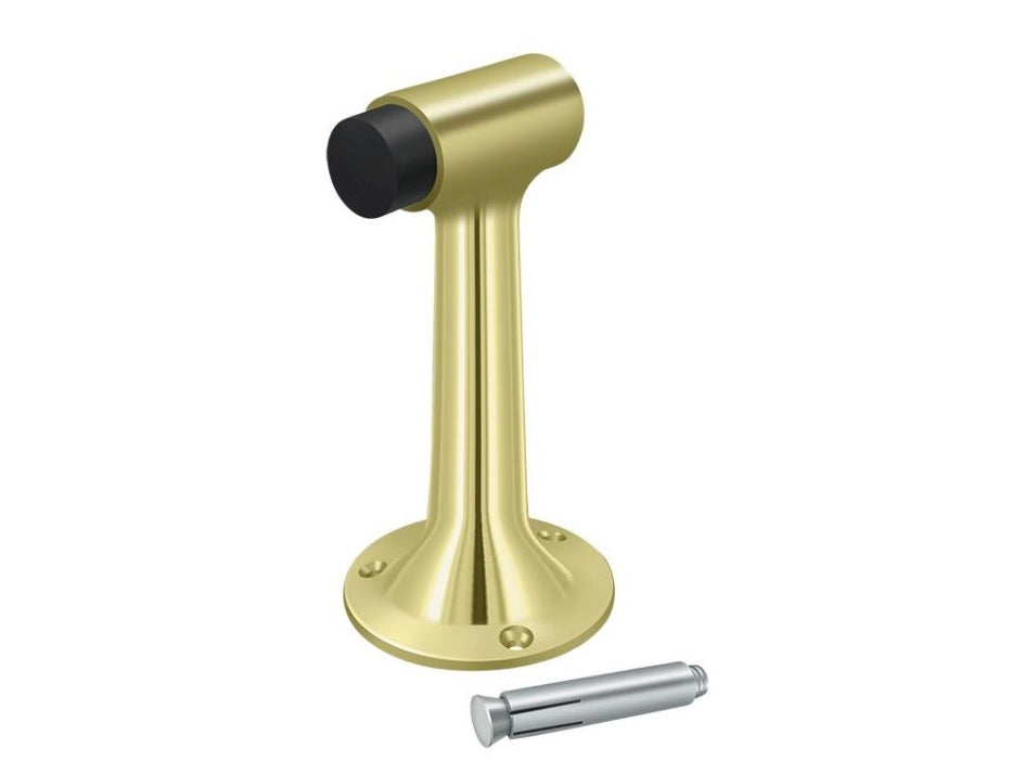 Deltana DSF600U3 Floor Mount Bumper, Bright Brass, 6"