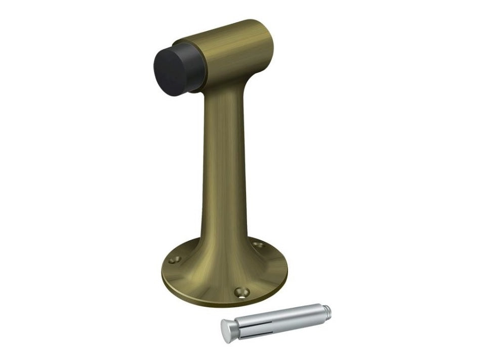 Deltana DSF600U5 Floor Mount Bumper, Antique Brass, 6"