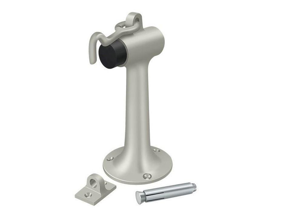 Deltana DSF630U15 Floor Mount Bumper, Satin Nickel, 6"