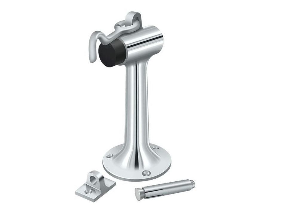 Deltana DSF630U26 Floor Mount Bumper, Bright Chrome, 6"