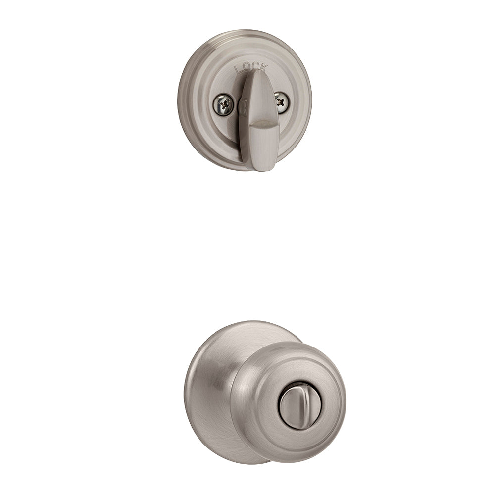Kwikset 978CV 15 Cove Inside Trim Knob, Satin Nickel