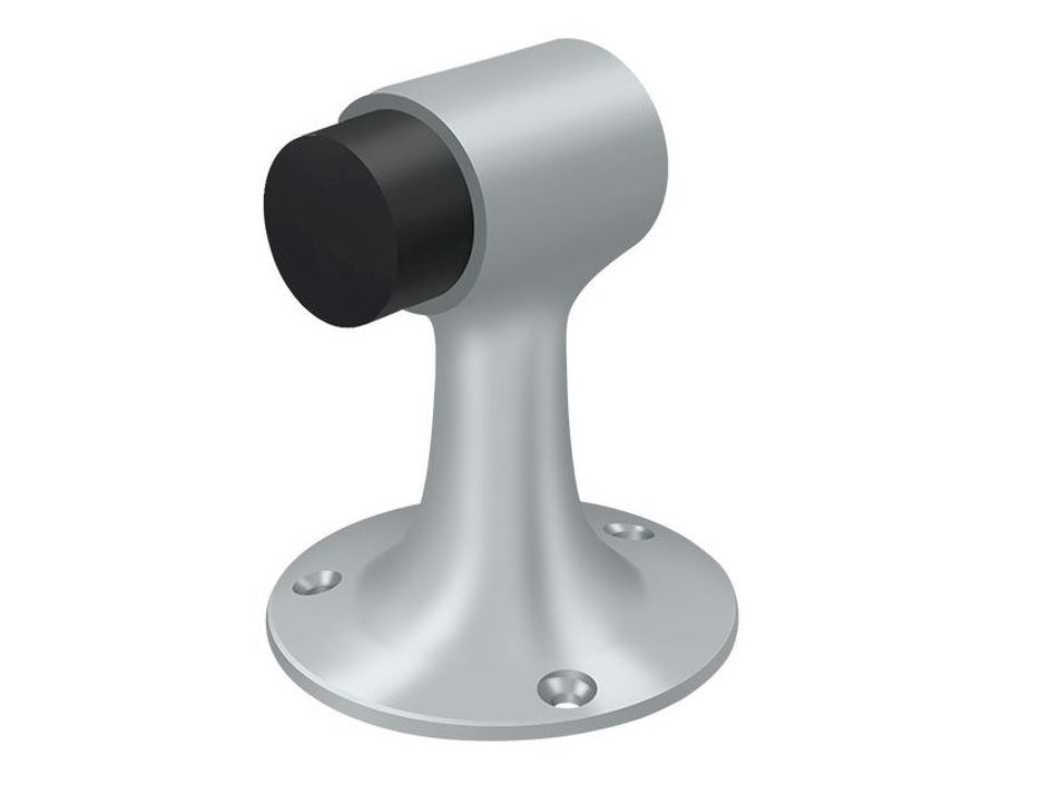 Deltana DSF3225U26D Floor Mount Bumper, Satin Chrome, 3"