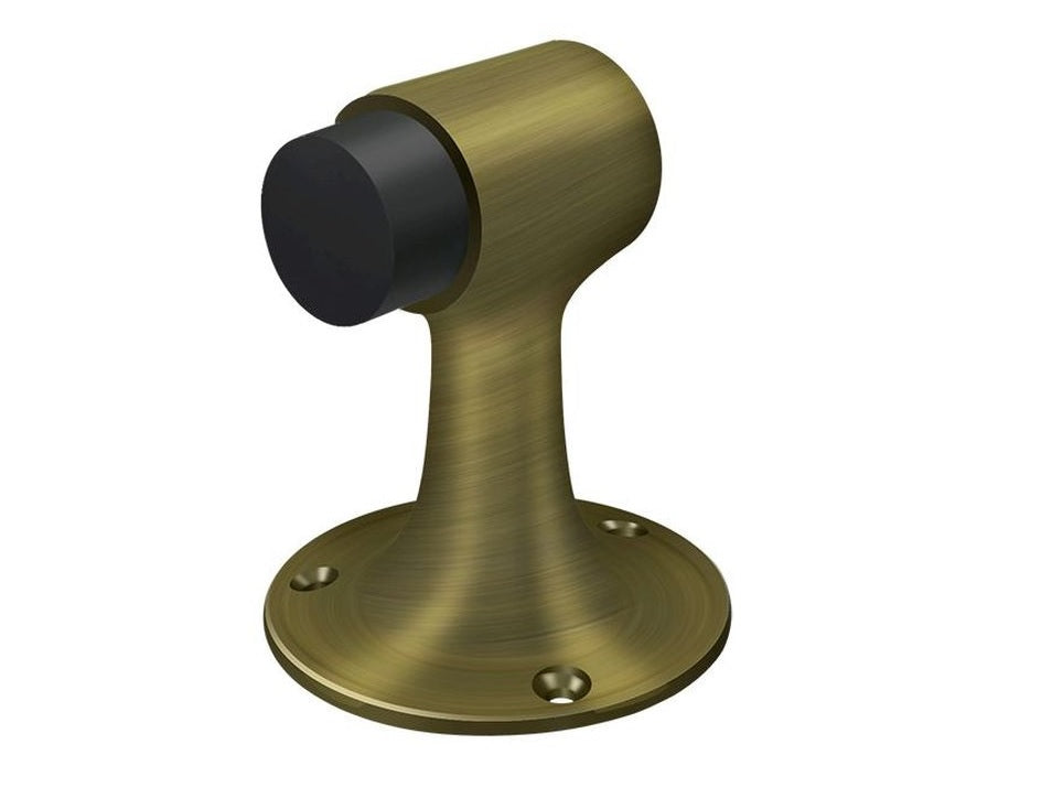 Deltana DSF3225U5 Floor Mount Bumper, Antique Brass, 3"