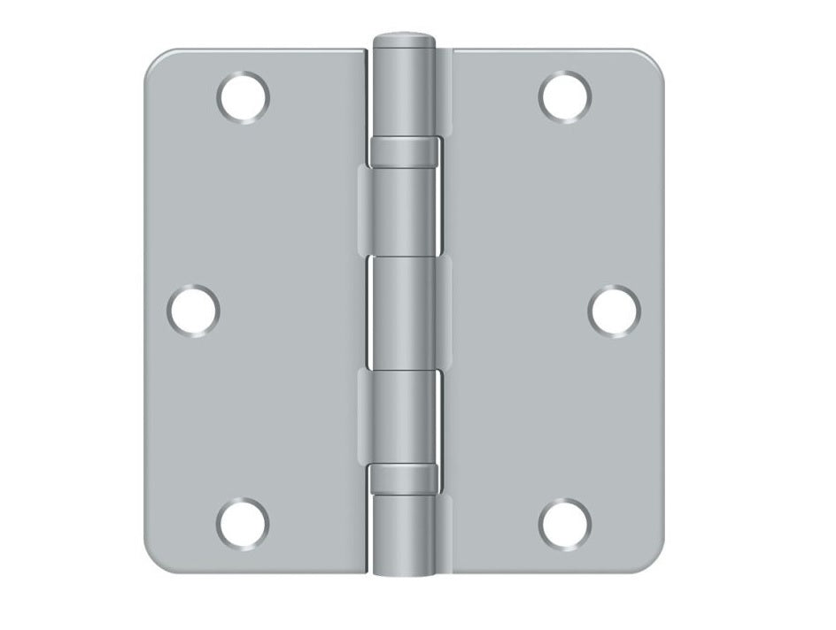 Deltana S35R4BB26D Radius Hinge, Satin Chrome
