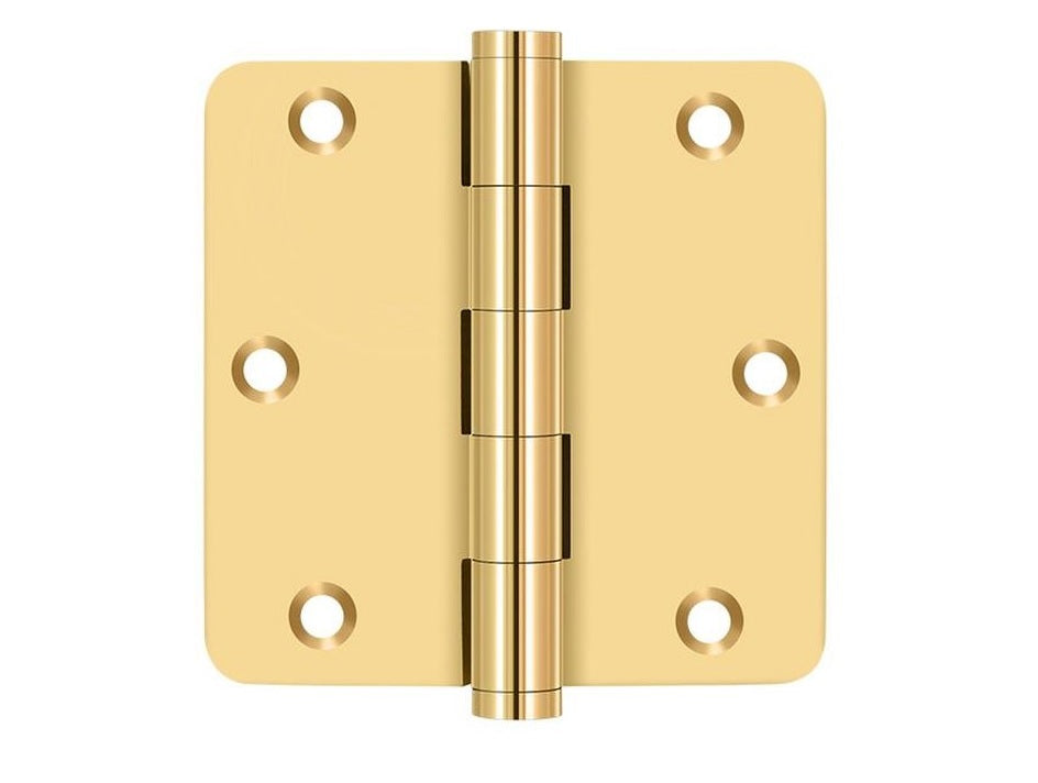 Deltana CSB35R4-R Residential Radius Hinge, Lifetime Brass