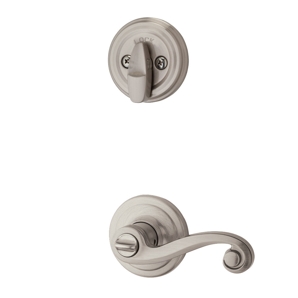 Kwikset  978LL LH 15 Lido Left-Handed Lever, Satin Nickel
