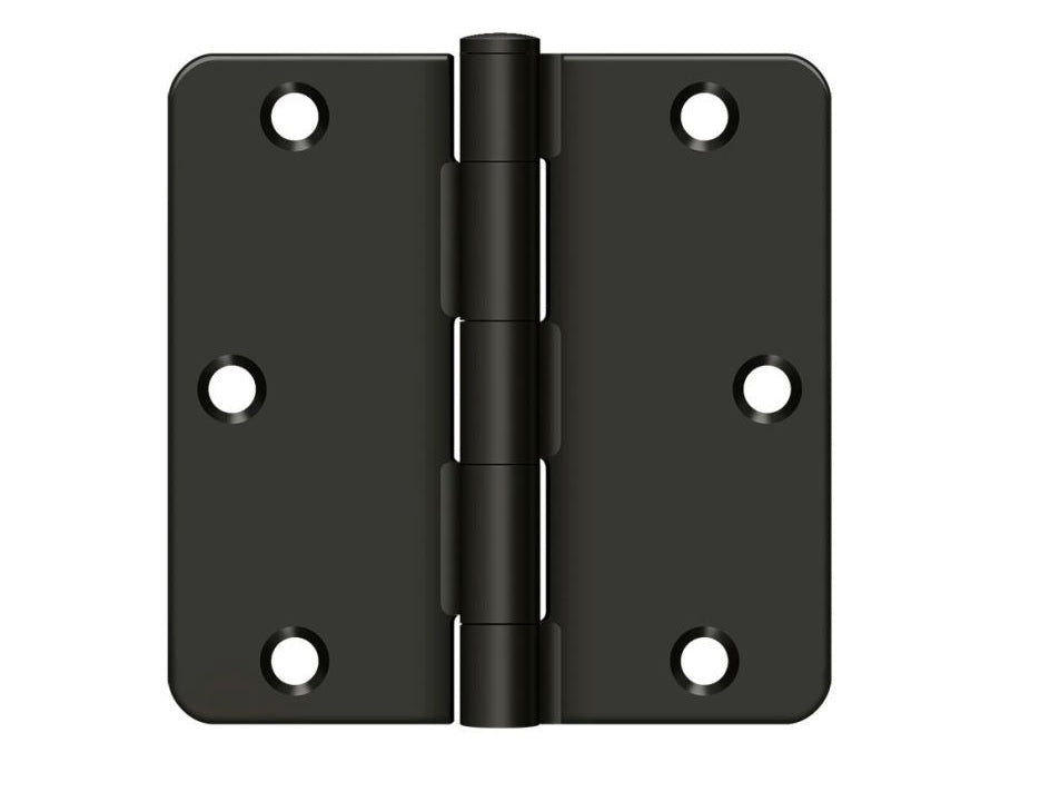 Deltana S35R4BK10B Residential Thickness Radius Hinge