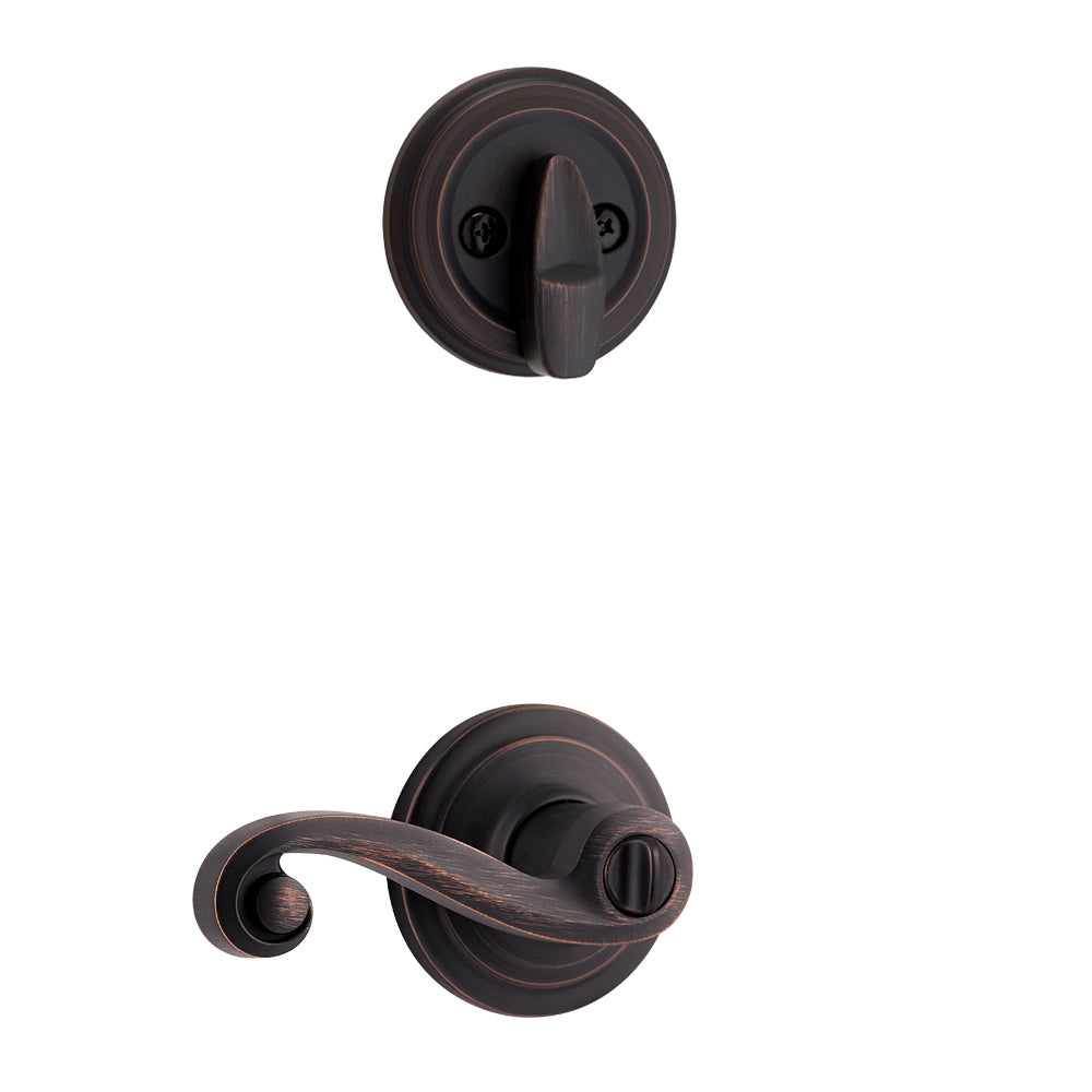 Kwikset  978LL RH 11P Lido Right Handed Lever, Venetian Bronze