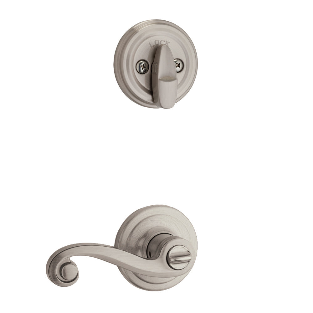 Kwikset  978LL RH 15 Lido Right Hand Lever, Satin Nickel