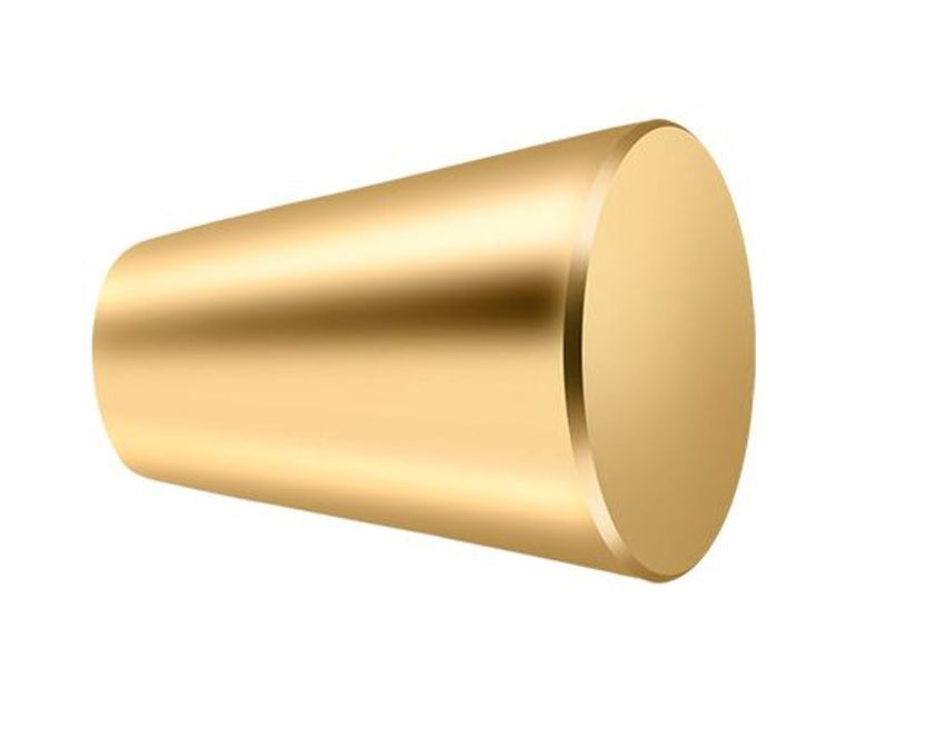 Deltana KC20CR003 Cone Cabinet Knob, Lifetime Brass, 1"