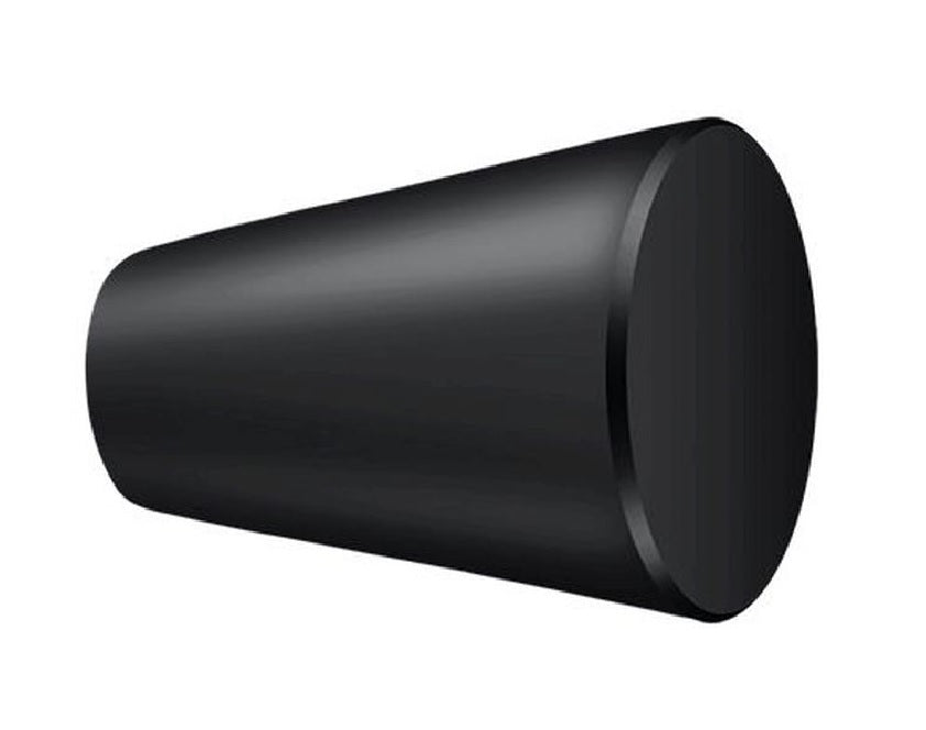 Deltana KC20U19 Cone Cabinet Knob, Black, 1"