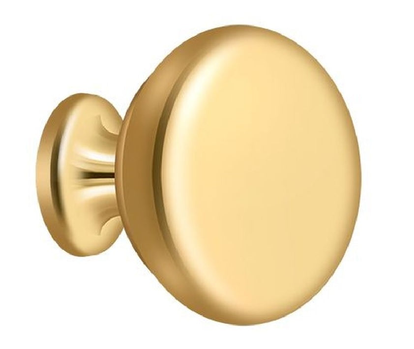 Deltana KR114CR003 Solid Round Cabinet Knob, Lifetime Brass