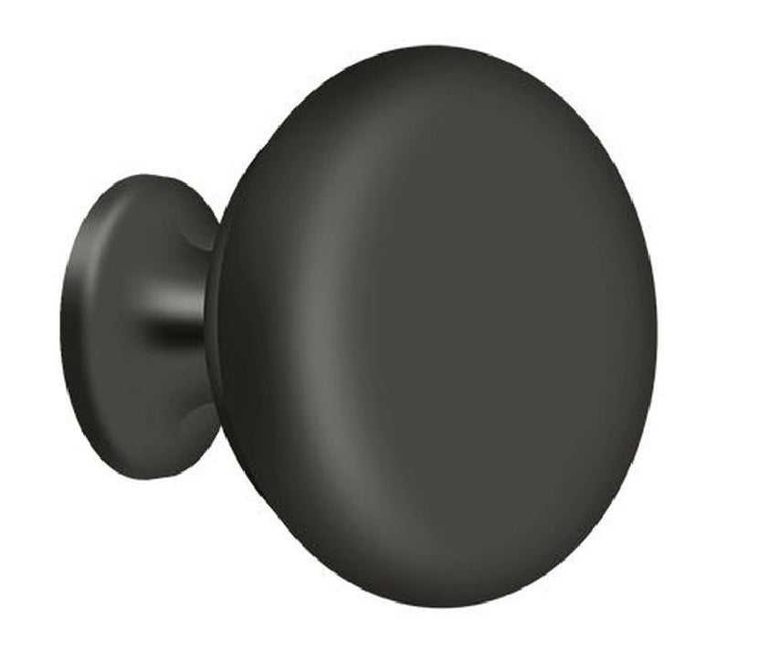 Deltana KR114U10B Solid Round Cabinet Knob, Oil Rubbed Bronze