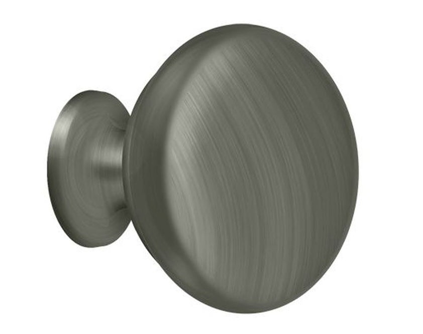 Deltana KR114U15A Solid Round Cabinet Knob, Antique Nickel