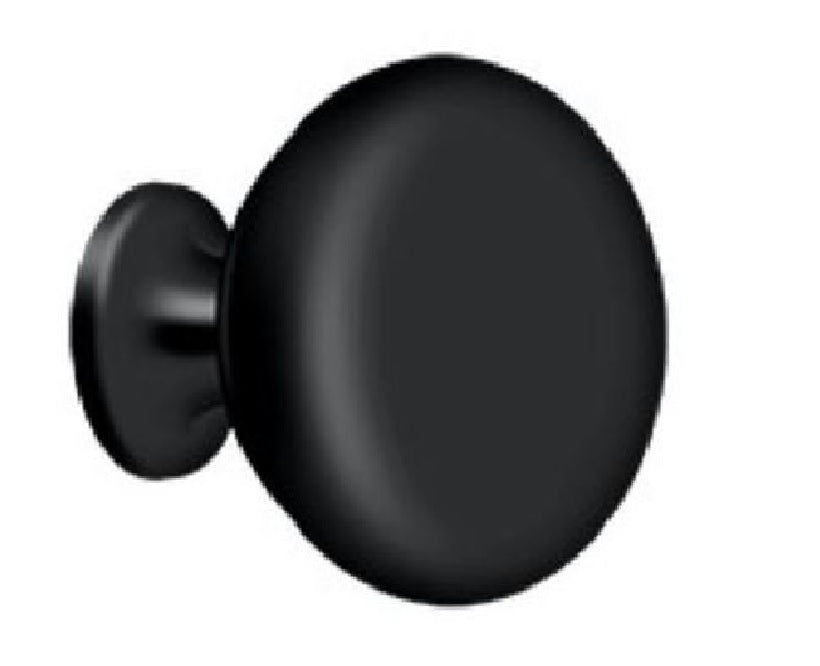 Deltana KR114U19 Solid Round Cabinet Knob, Black