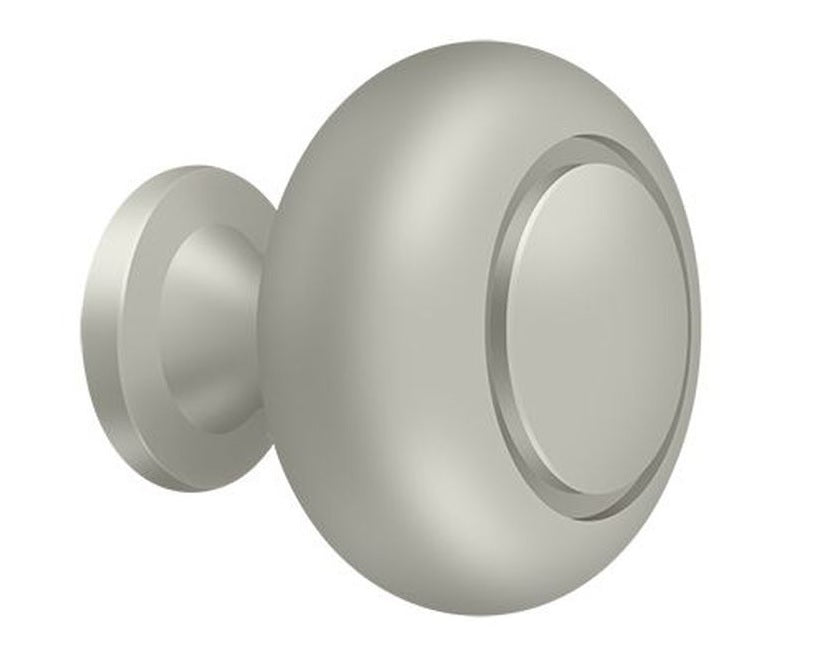 Deltana KR119U15 Groove Round Cabinet Knob, Satin Nickel