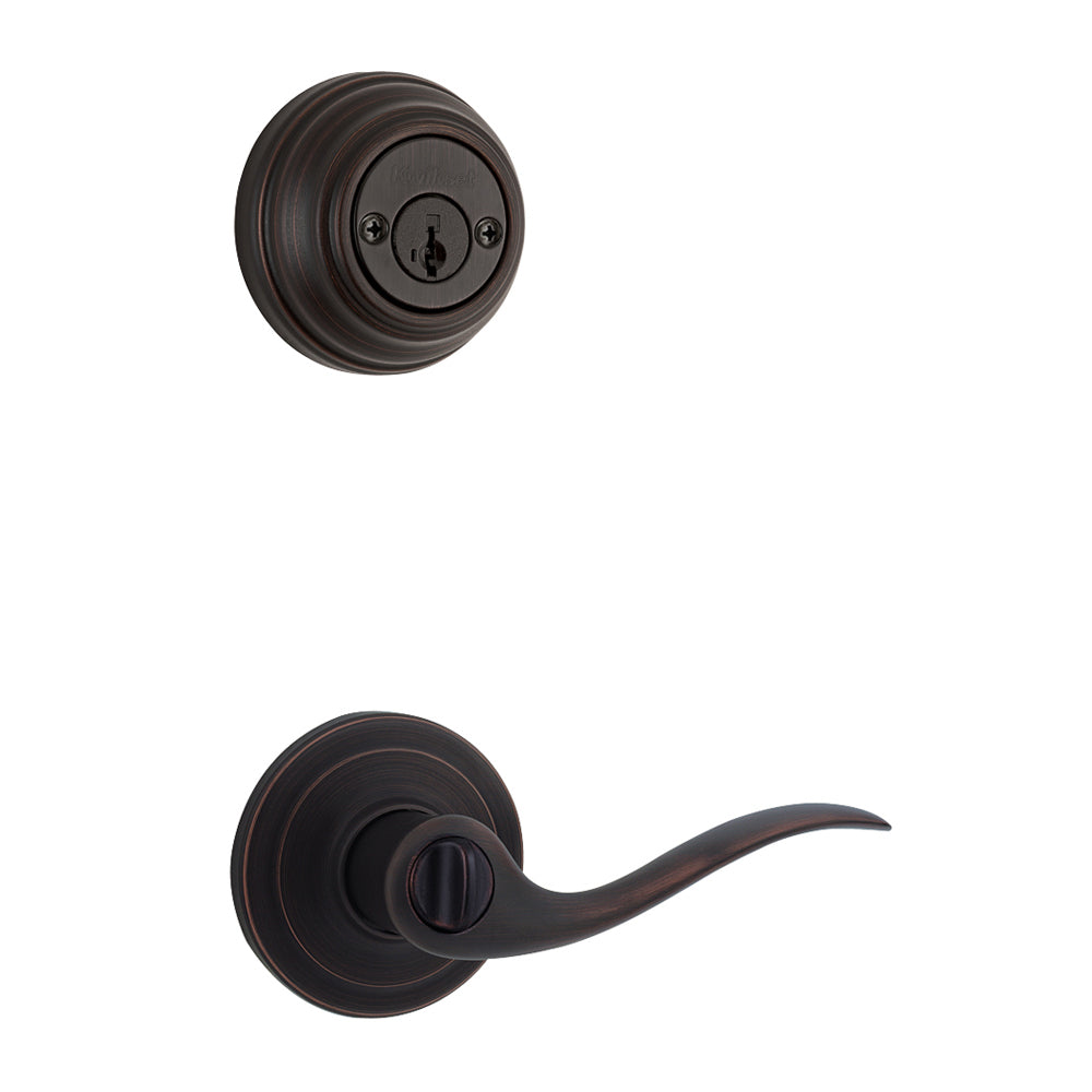 Kwikset  979TNL LH 11P SMT Tustin Left Hand Inside Trim, Venetian Bronze