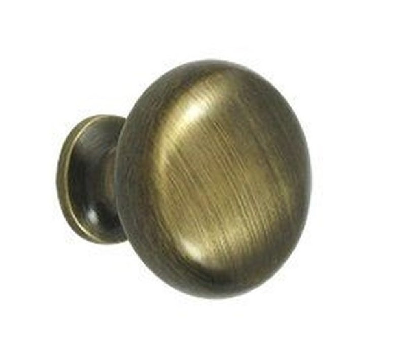 Deltana KRH114U5 Hollow Round Cabinet Knob, Antique Brass