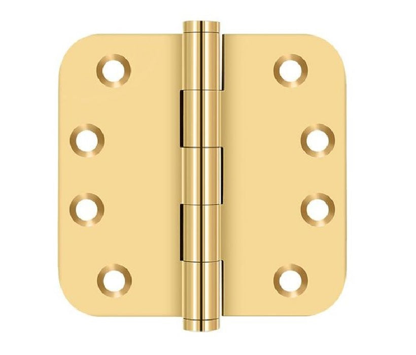 Deltana CSB44R5 Radius Hinge, Lifetime Brass