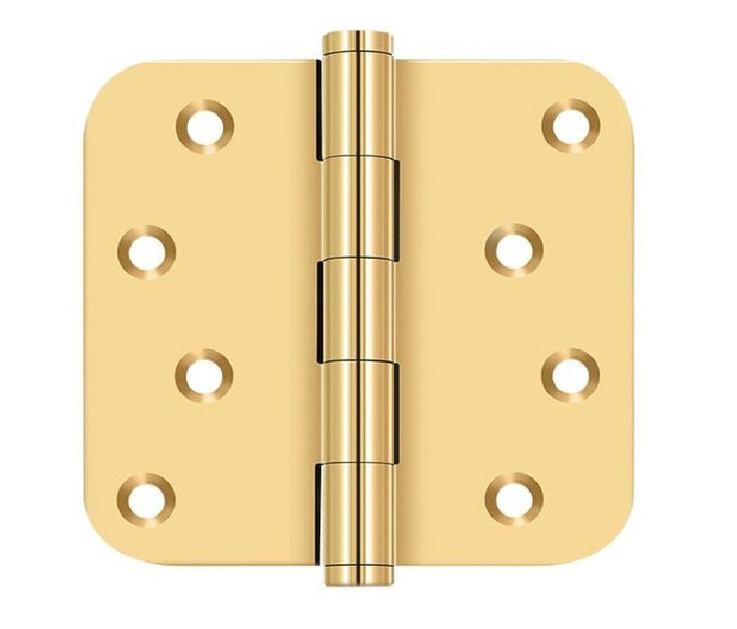 Deltana CSB44R5-RZ Radius Hinge, Lifetime Brass