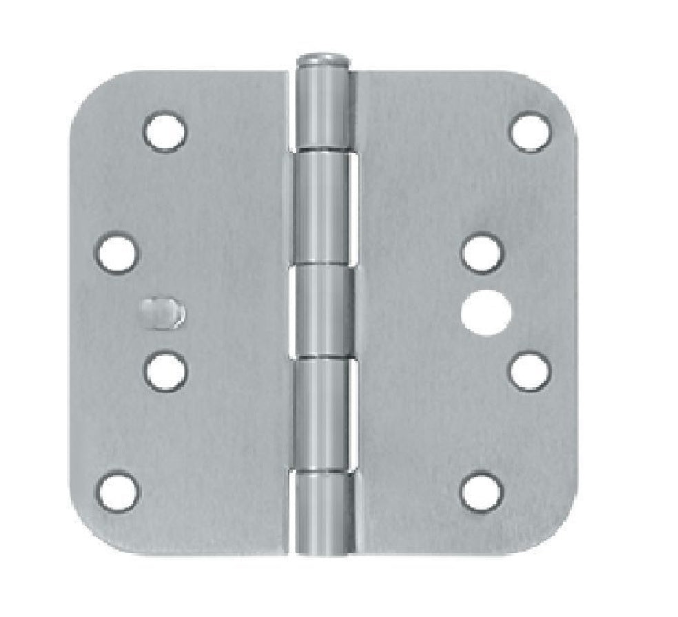 Deltana S44R526D-SEC Radius Hinge, Satin Chrome