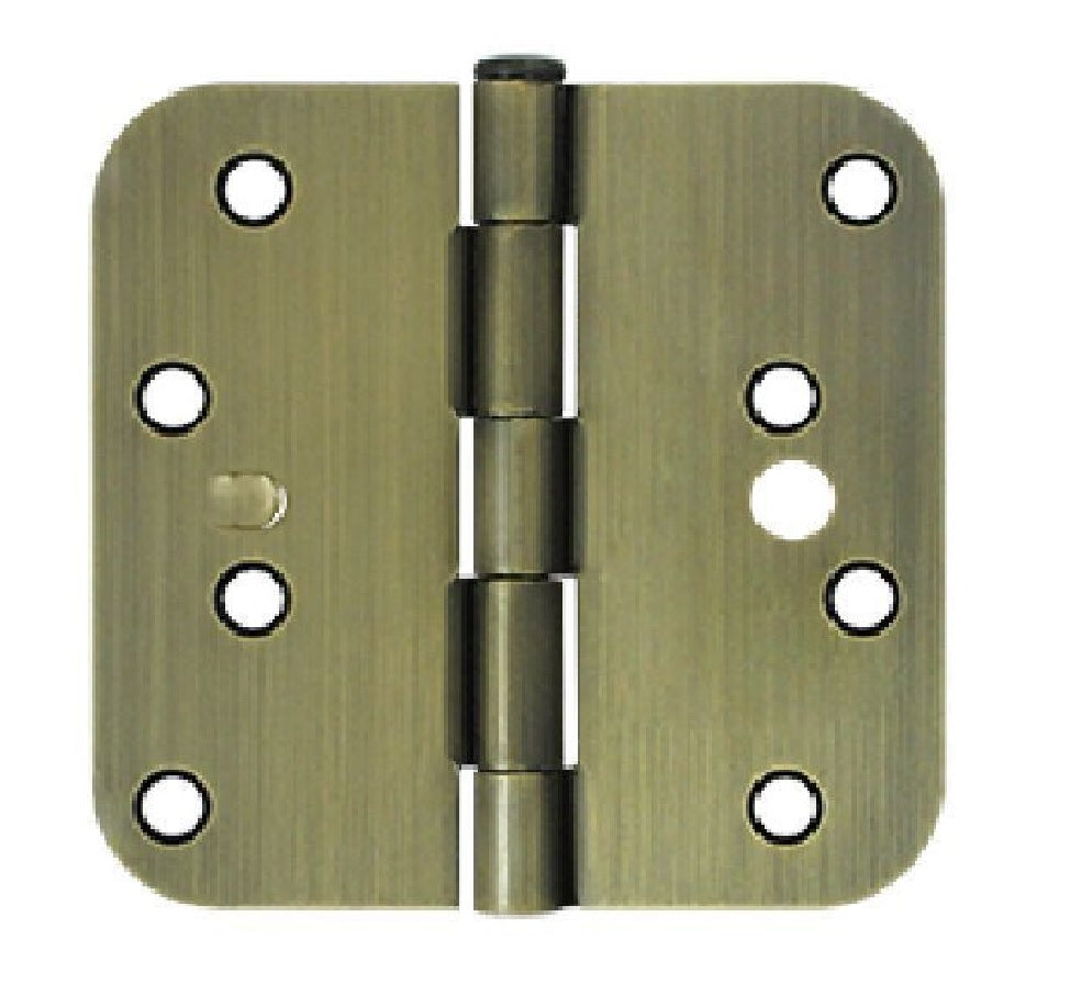 Deltana S44R55-SEC Radius Hinge, Antique Brass