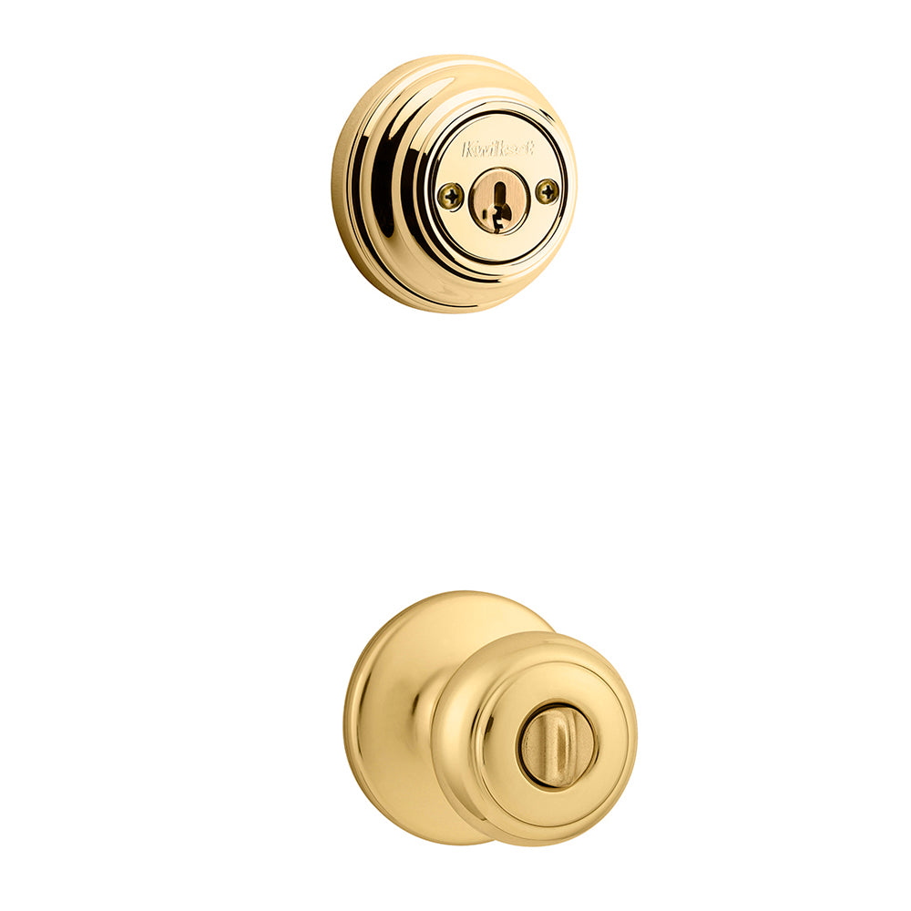 Kwikset 979CV 3 SMT Cove Inside Trim Knob, Polished Brass