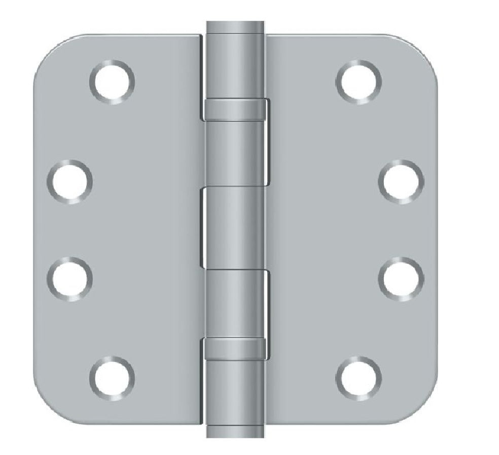 Deltana S44R5HDB26D Radius Hinge, Satin Chrome