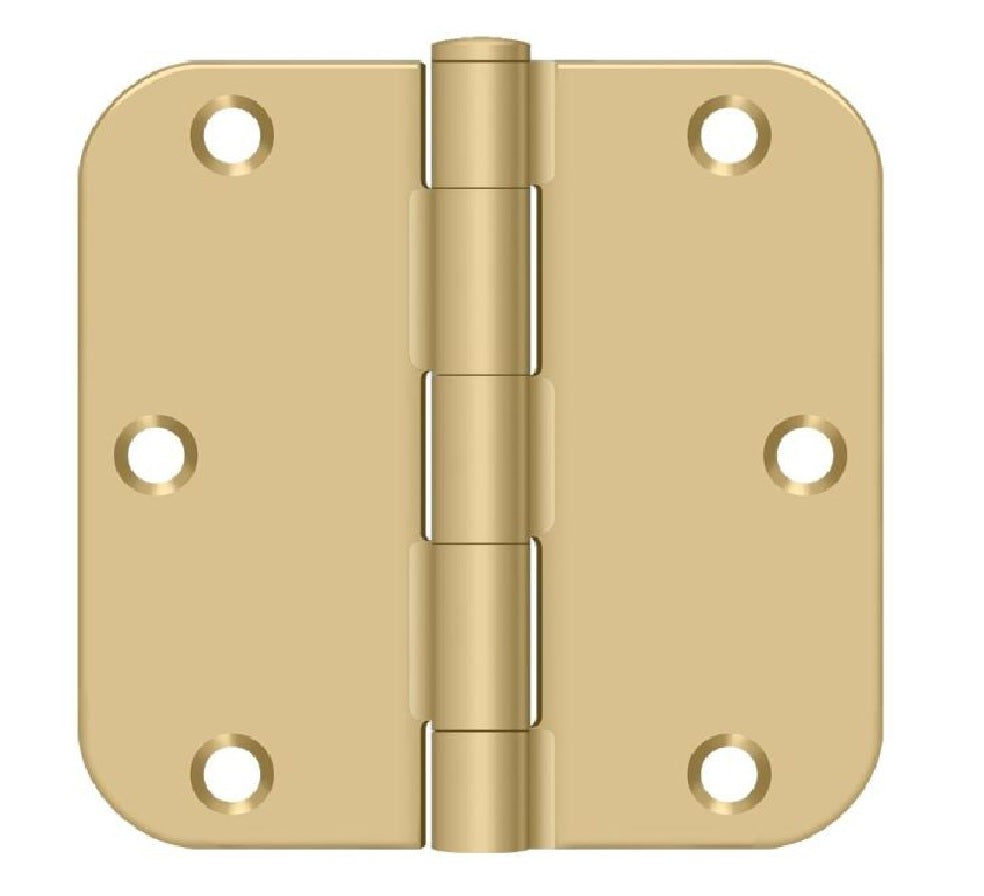 Deltana S35R54 Radius Hinge, Satin Brass