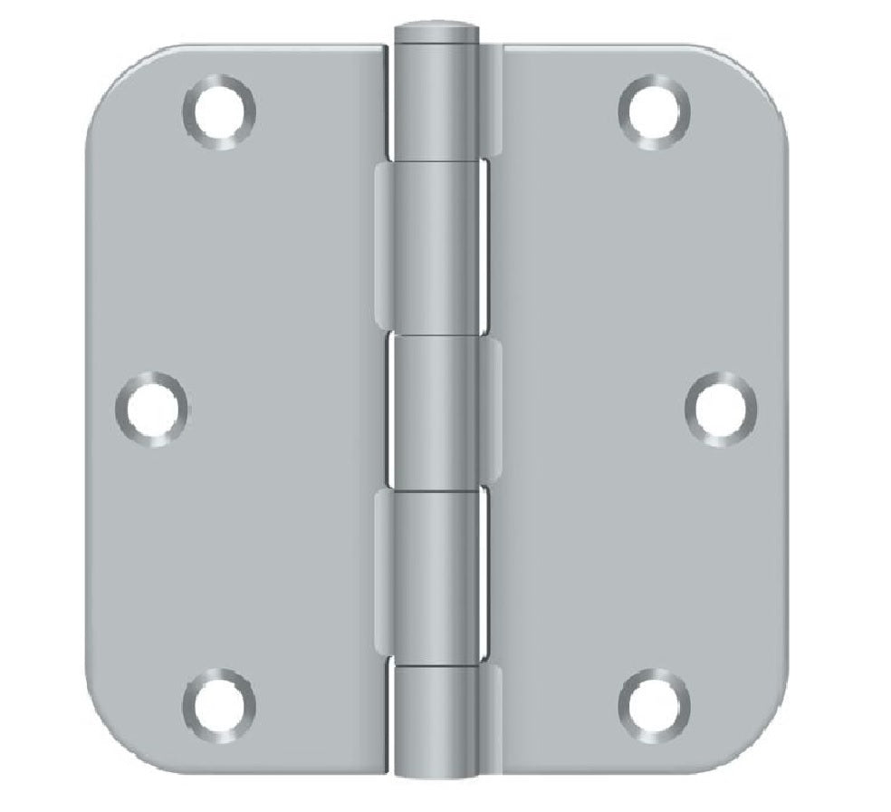 Deltana S35R5BK26D Radius Hinge, Satin Chrome