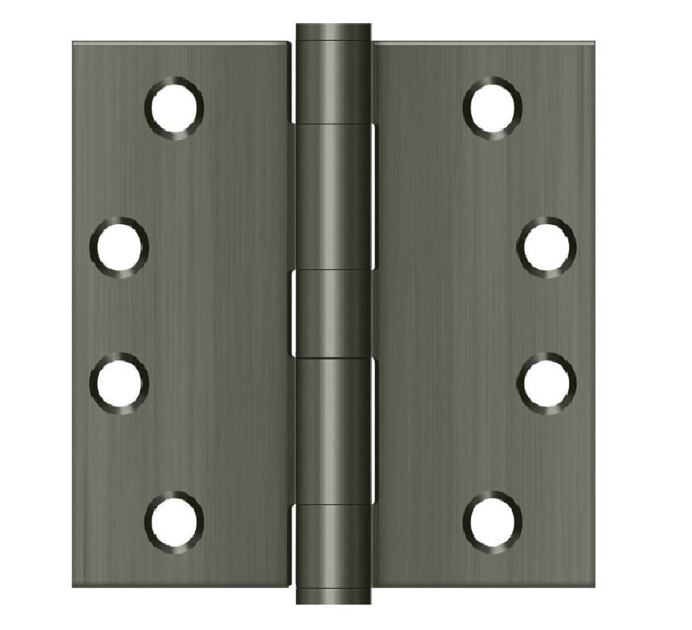 Deltana S44HD15A Square Door Hinge, Antique Nickel