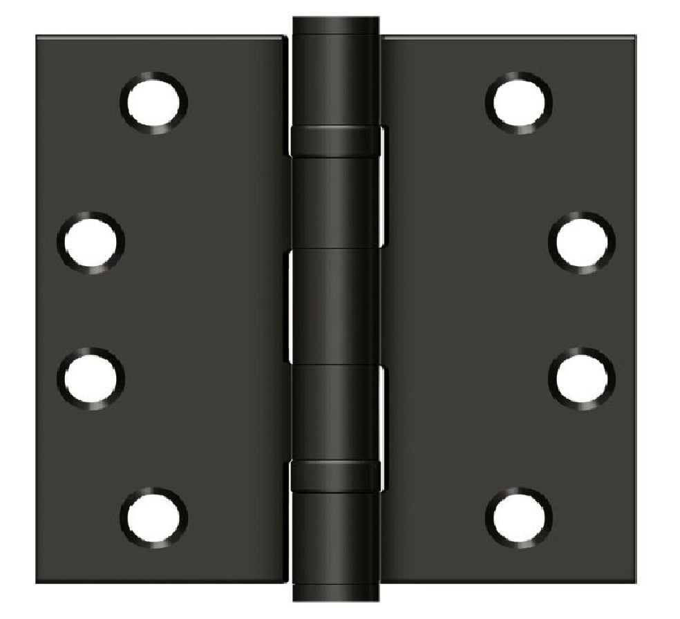 Deltana S44HDBB10B Square Door Hinge, Oil Rubbed Bronze