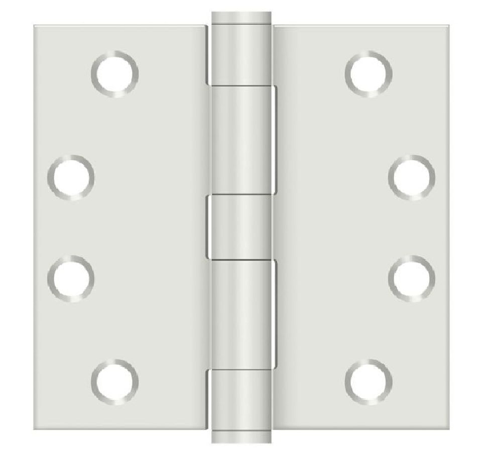 Deltana S44HDUSPW Square Door Hinge, White
