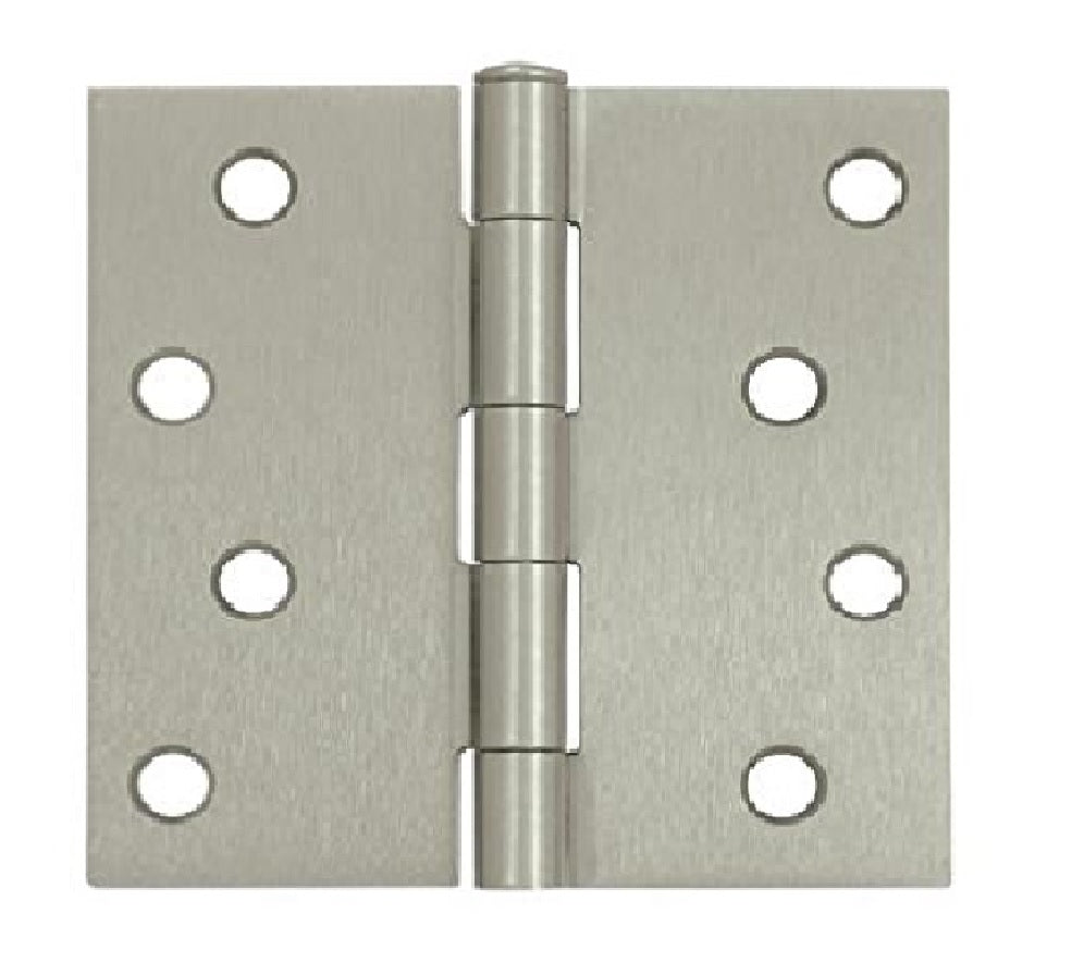 Deltana S44NRP/US3 Square Door Hinge, Bright Brass