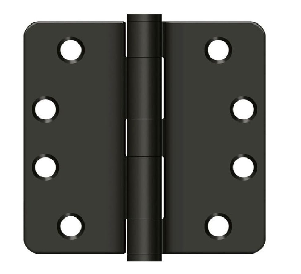 Deltana S44R4HD10B Radius Door Hinge, Oil Rubbed Bronze