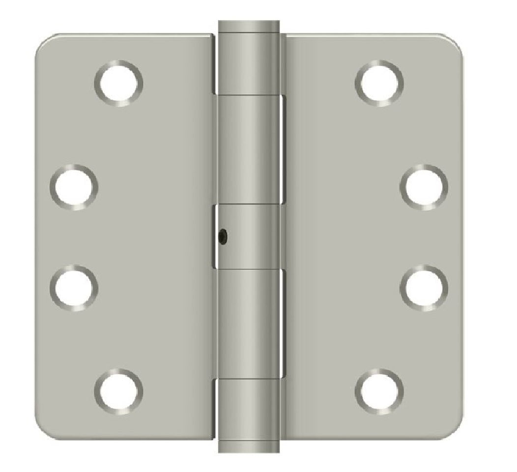 Deltana S44R4HDN15 Radius Door Hinge, Satin Nickel