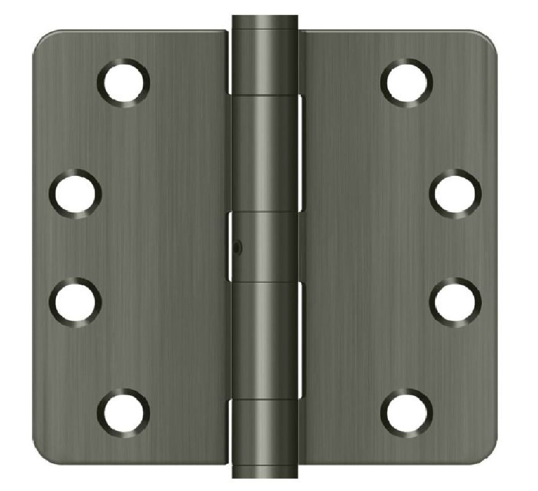 Deltana S44R4HDN15A Radius Door Hinge, Antique Nickel