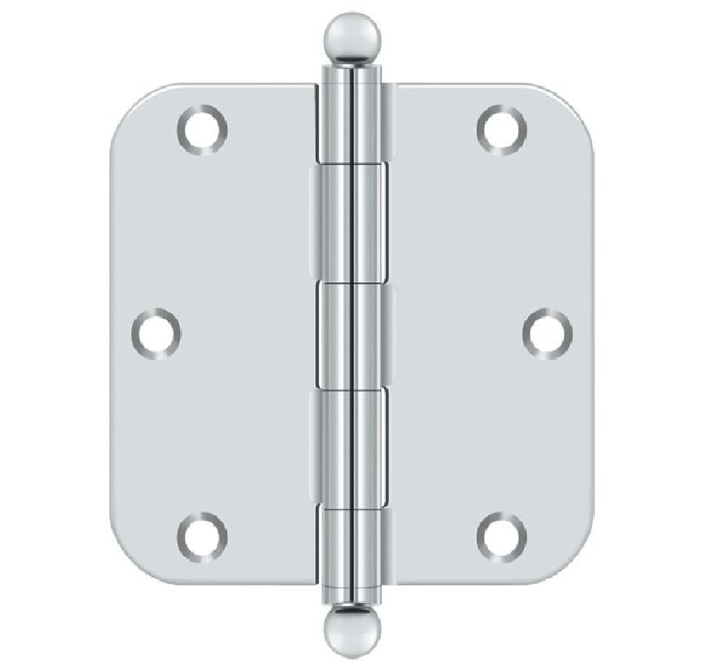 Deltana S35R526-BT Radius Hinge, Bright Chrome
