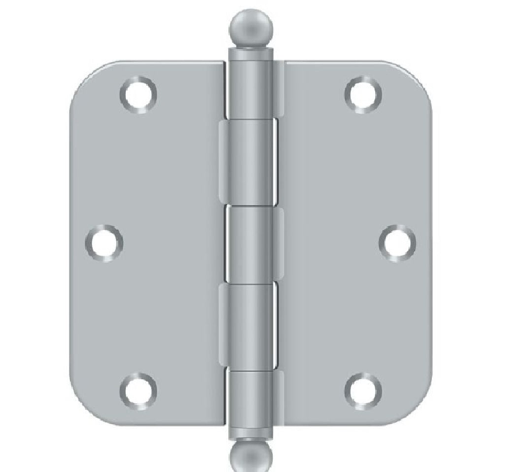 Deltana S35R526D-BT Radius Hinge, Satin Chrome