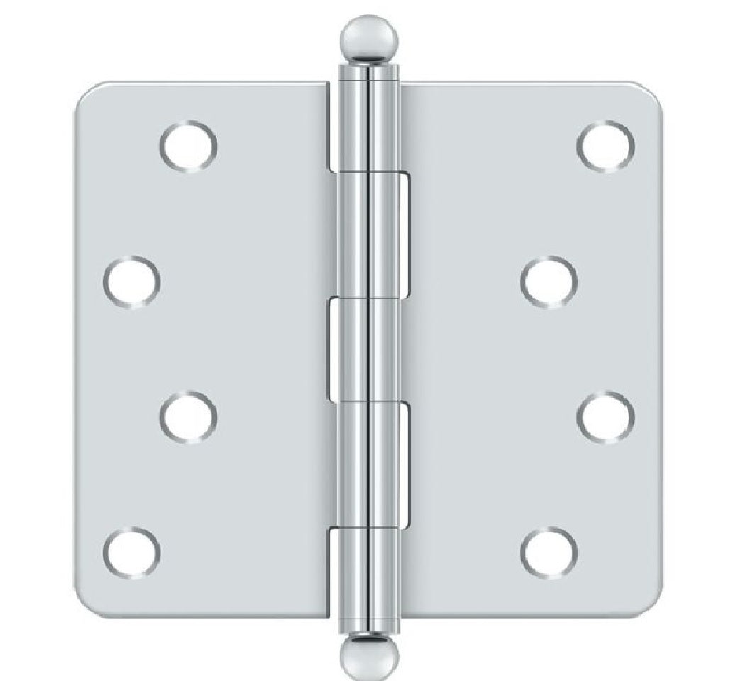 Deltana S44R426-BT Radius Hinge, Bright Chrome